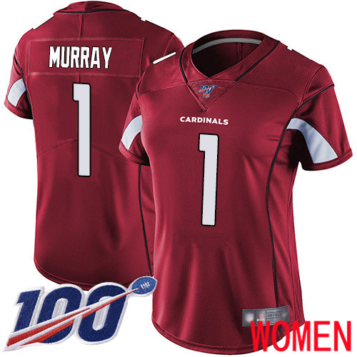 Arizona Cardinals Limited Red Women Kyler Murray Home Jersey NFL Football #1 100th Season Vapor Untouchable